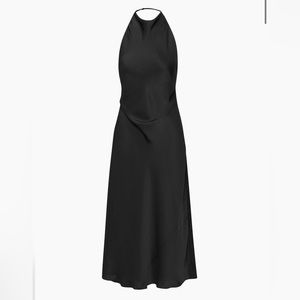 Aritzia Babaton Audience Satin Dress. Size medium and in the color black